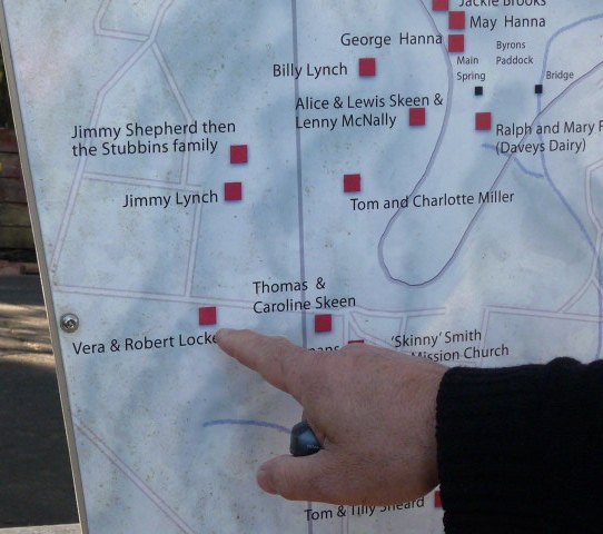 Map of residents' house sites in the Gully, Katoomba